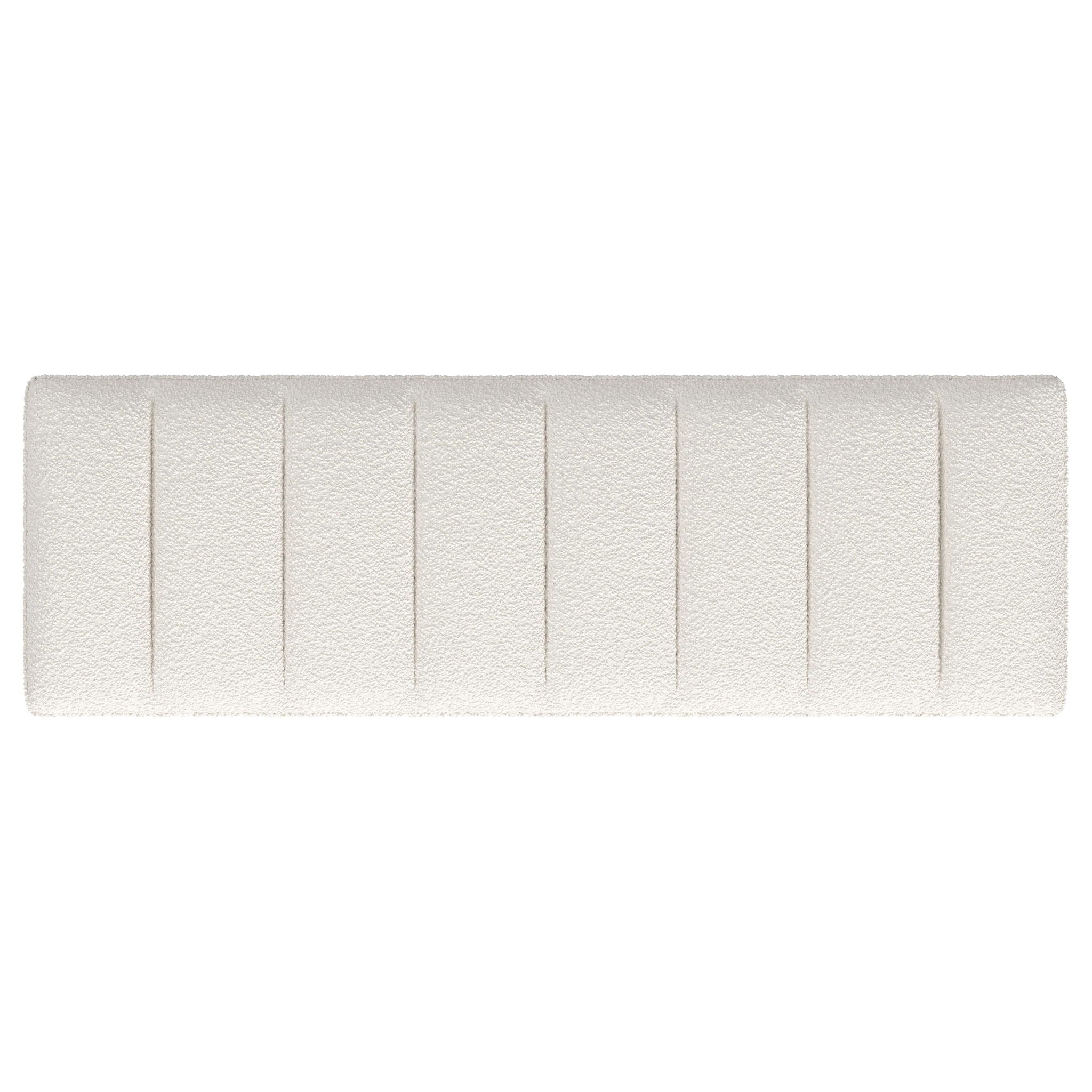 Mesa Boucle Upholstered Tufted Accent Bench Vanilla