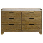 Henderson 6-drawer Bedroom Dresser Cabinet Medium Oak