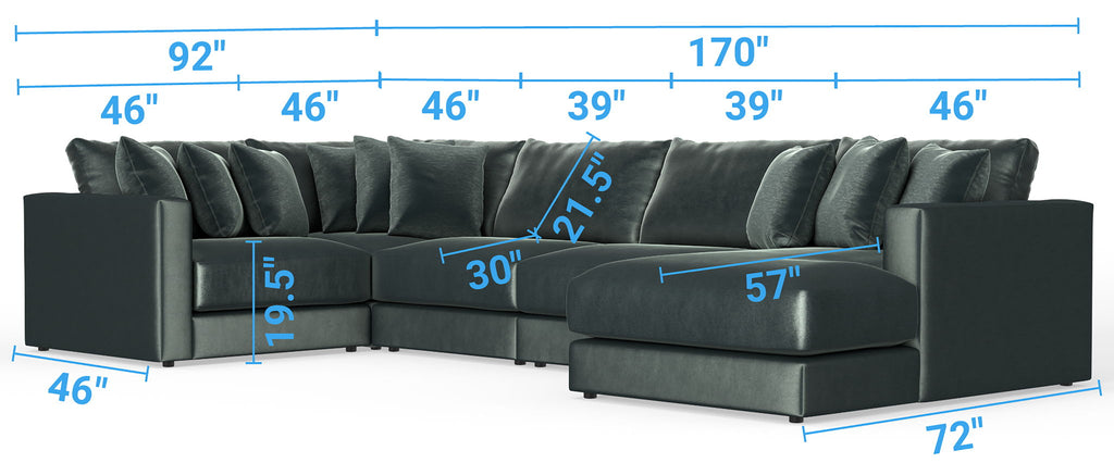Remington - Modular Sofa - Pine