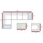 Stylish Entertainment Sectional Set, Outdoor Living