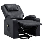 Armstrong Upholstered Power Lift Massage Recliner Espresso