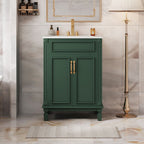 Bathroom Vanity With Top Sink, Cabinet With 2 Soft Closing Doors