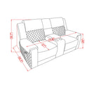 Alicia - Console Reclining Loveseat - Gray Black