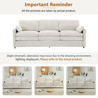 Cozy Upholstered 3 Seater Sofa Cushion For Living Room