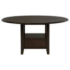 Twyla 5-piece 60-inch Round Wood Dining Table Set Dark Cocoa