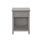 Accent End Table, 2 Tier, Storage Drawer, Transitional Style