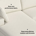 Charlie - Upholstered Deep Seater Sectional Sofa