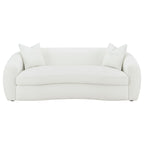 Isabella 3-piece Faux Sheepskin Upholstered Sofa Set Natural
