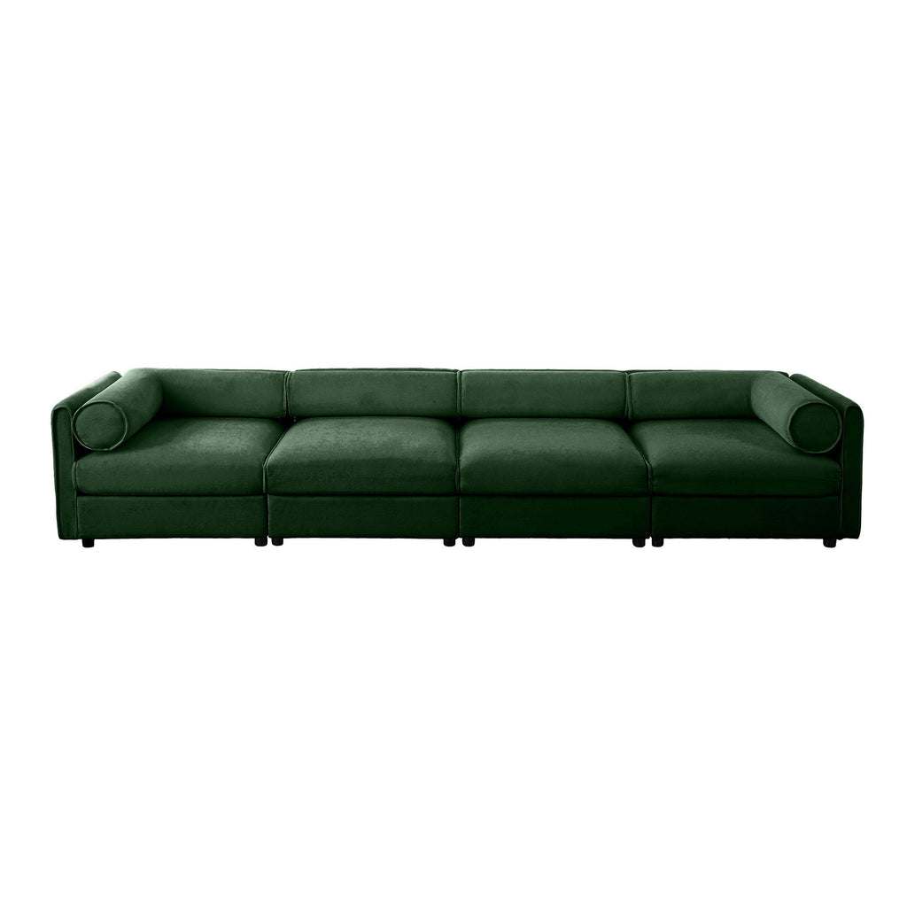 Stylish Sofa With Storage Seat And Cylindrical Backrest