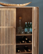 Pellamour - Bar Cabinet - Natural Brown