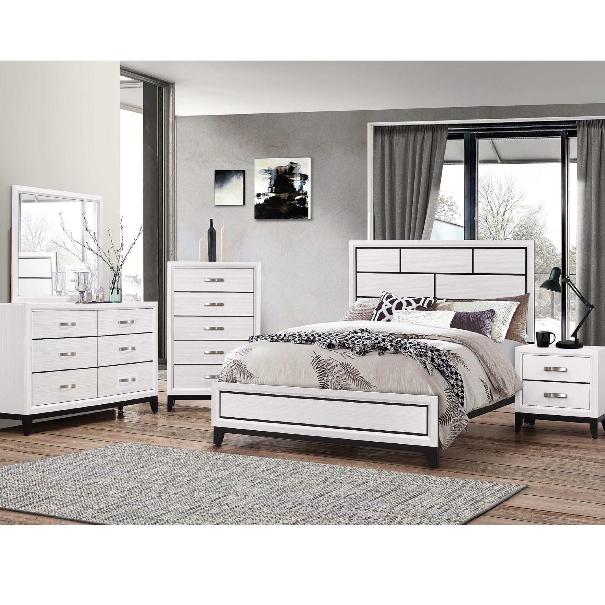Contemporary 5 Drawer Tall Chest