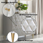 Anson - Console Cabinet - Metallic Silver & Champagne