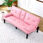 Sofa Bed With Foldable Design And Cup Holder