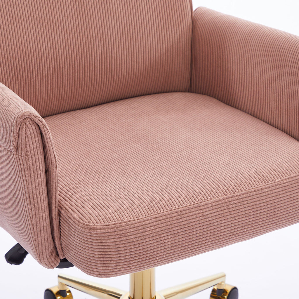 Ergonomic Mid-Back Office Chair With Striped Fabric