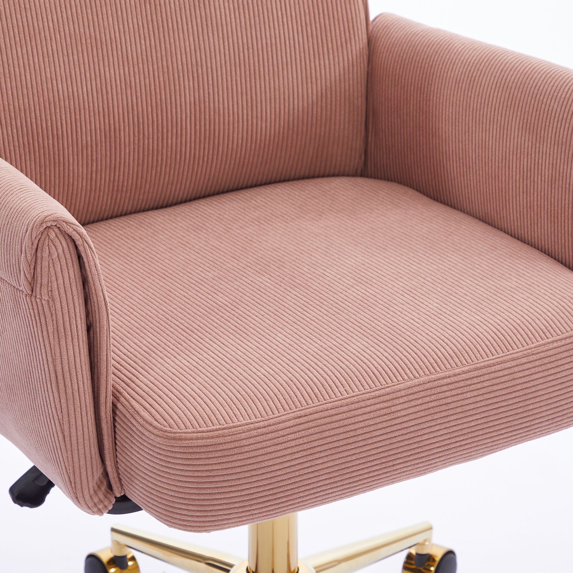 Ergonomic Mid-Back Office Chair With Striped Fabric