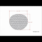 Nisi - Round Knitted Outdoor / Indoor Pouf - Light Gray