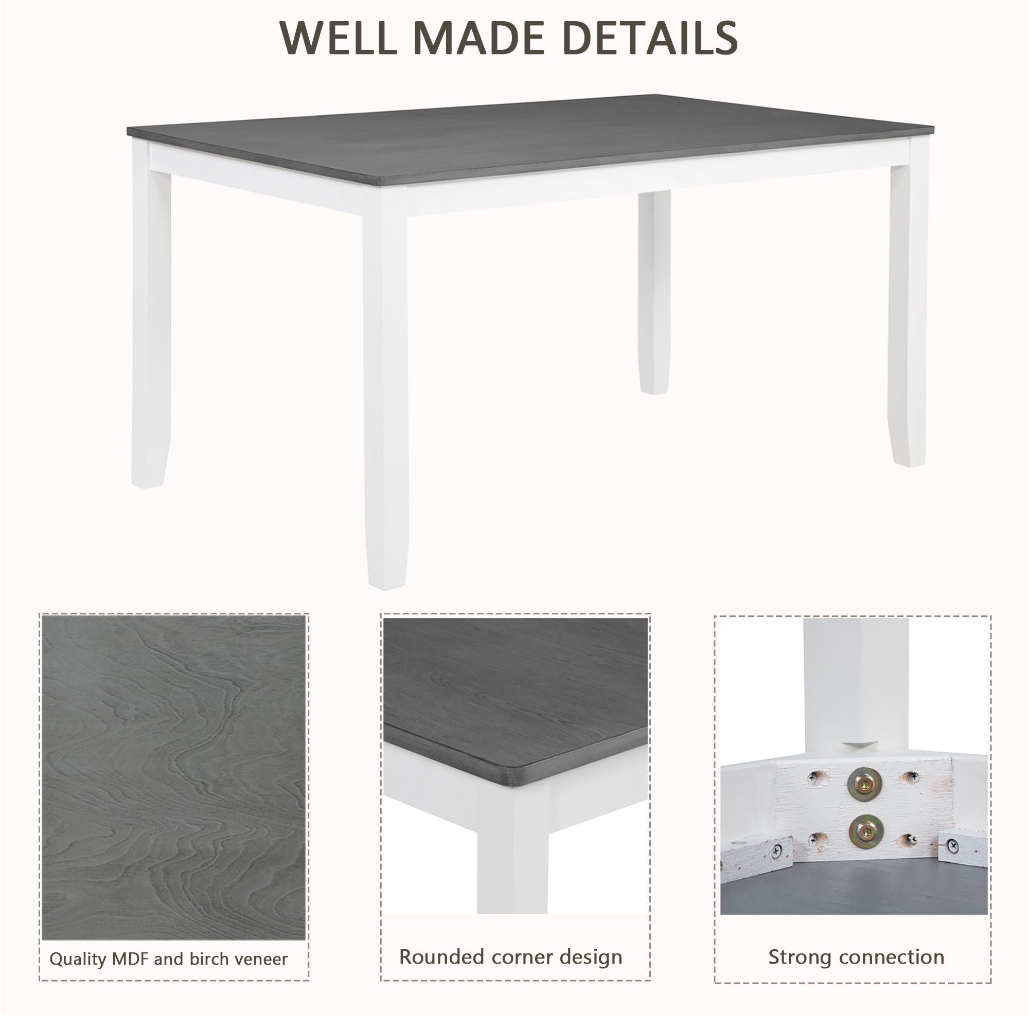 Kitchen Dining Set, Rectangular Dining Table