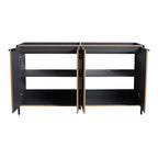 Contemporary Freestanding Bathroom Vanity With Adjustable Shelves