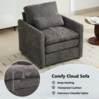 Cozy Upholstered Cushion Armchair For Living Room