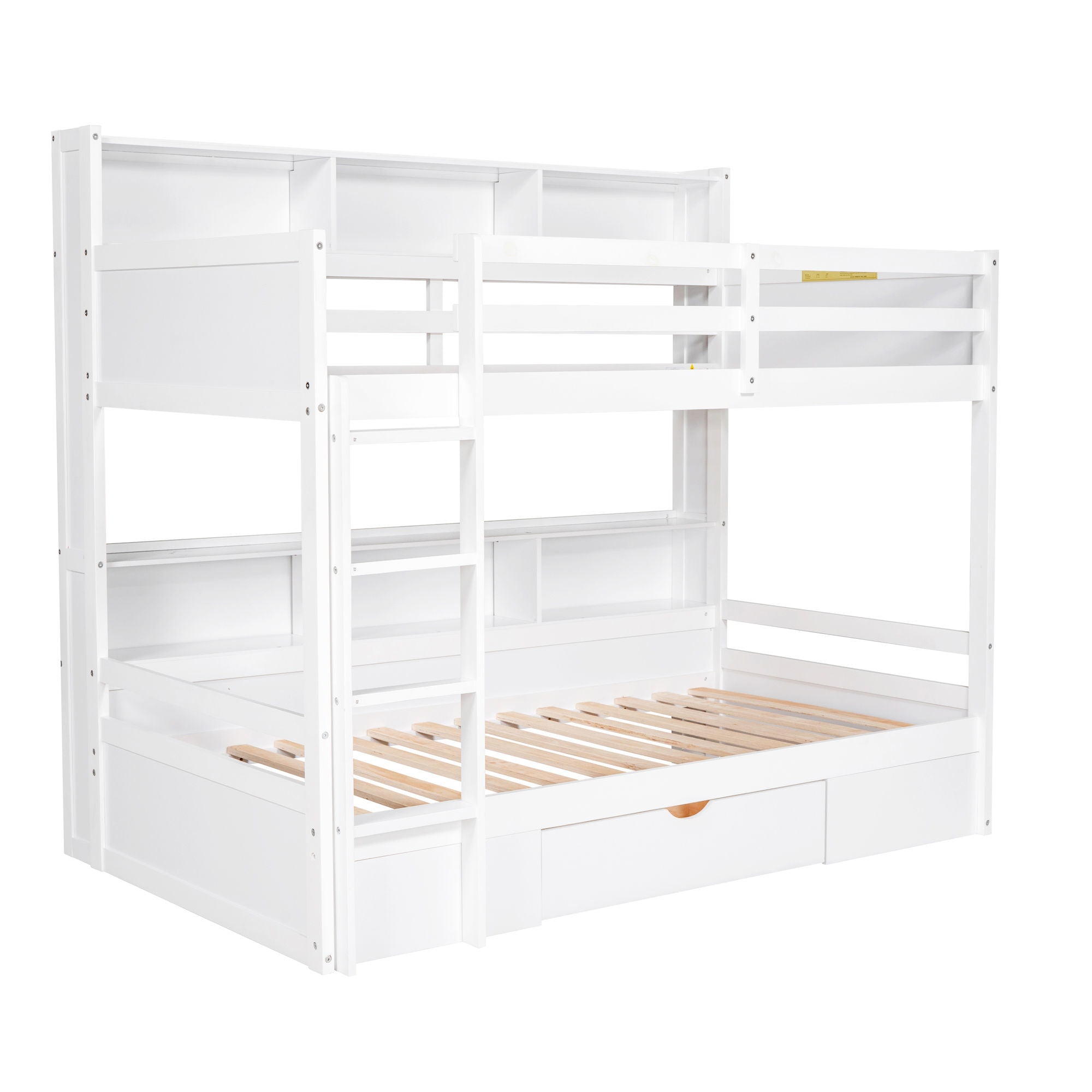 Carolee - Twin Size Bunk Bed With Built-In Shelves