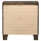 Woodmont 2-drawer Nightstand Rustic Golden Brown