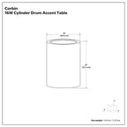 Corbin - Handcrafted Metal Side Table
