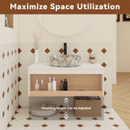 Floating Bathroom Vanity With Vessel Sink