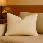 Homey Cozy - Textured Throw Pillow - Ivory