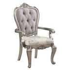 Ariadne - Arm Chair (Set of 2) - Velvet & Antique Platinum