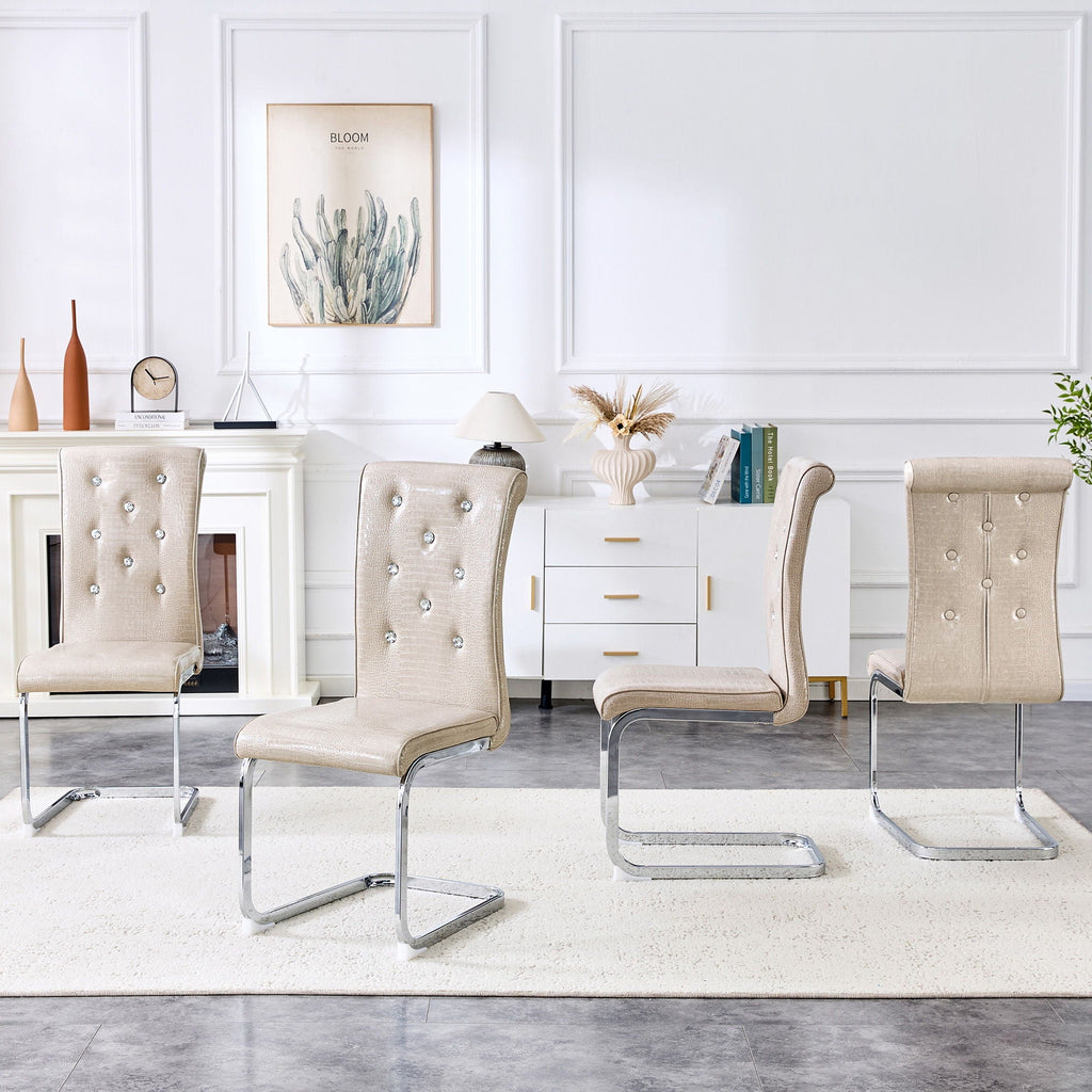 Elegant Design Upholstered Dining Chairs