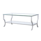 Saide Rectangular Glass Top Coffee Table Chrome