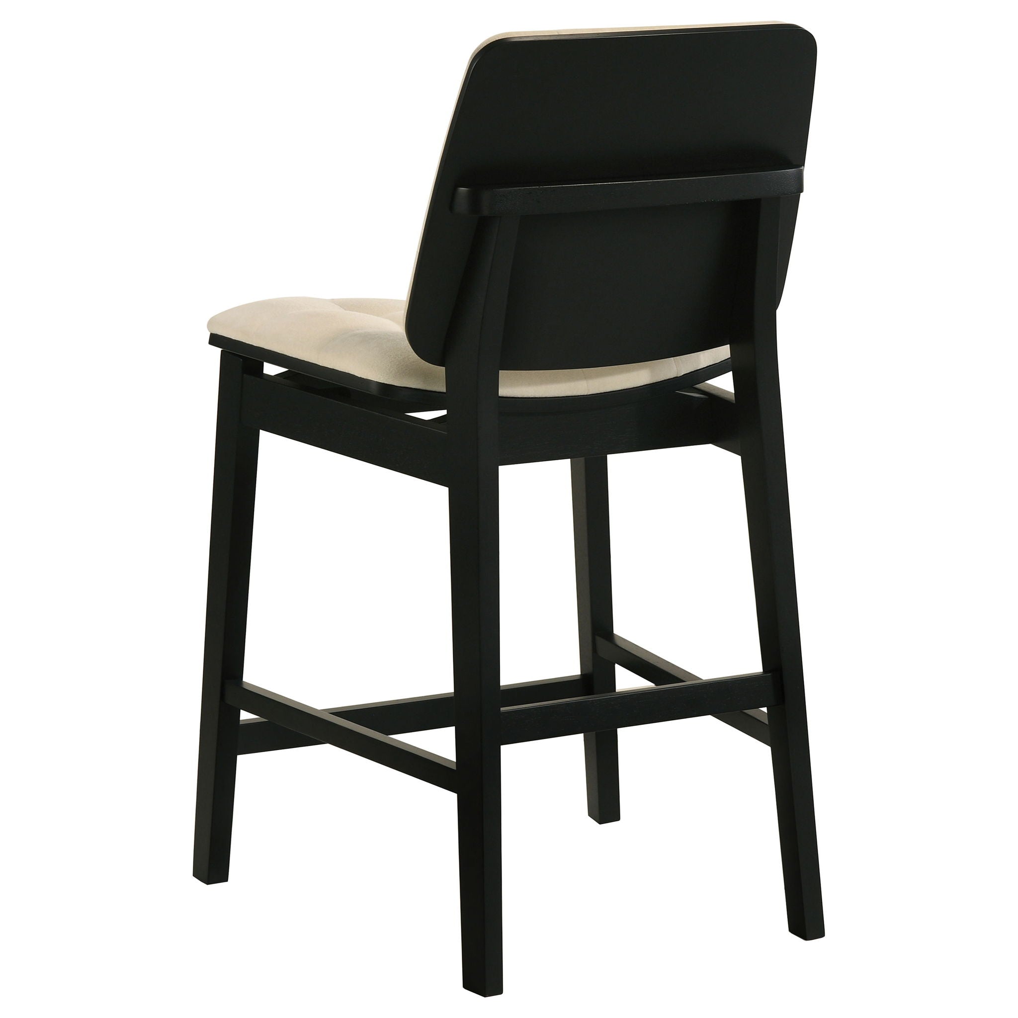 Hamlyn 5-piece Round Wood Counter Height Dining Set Cream and Black