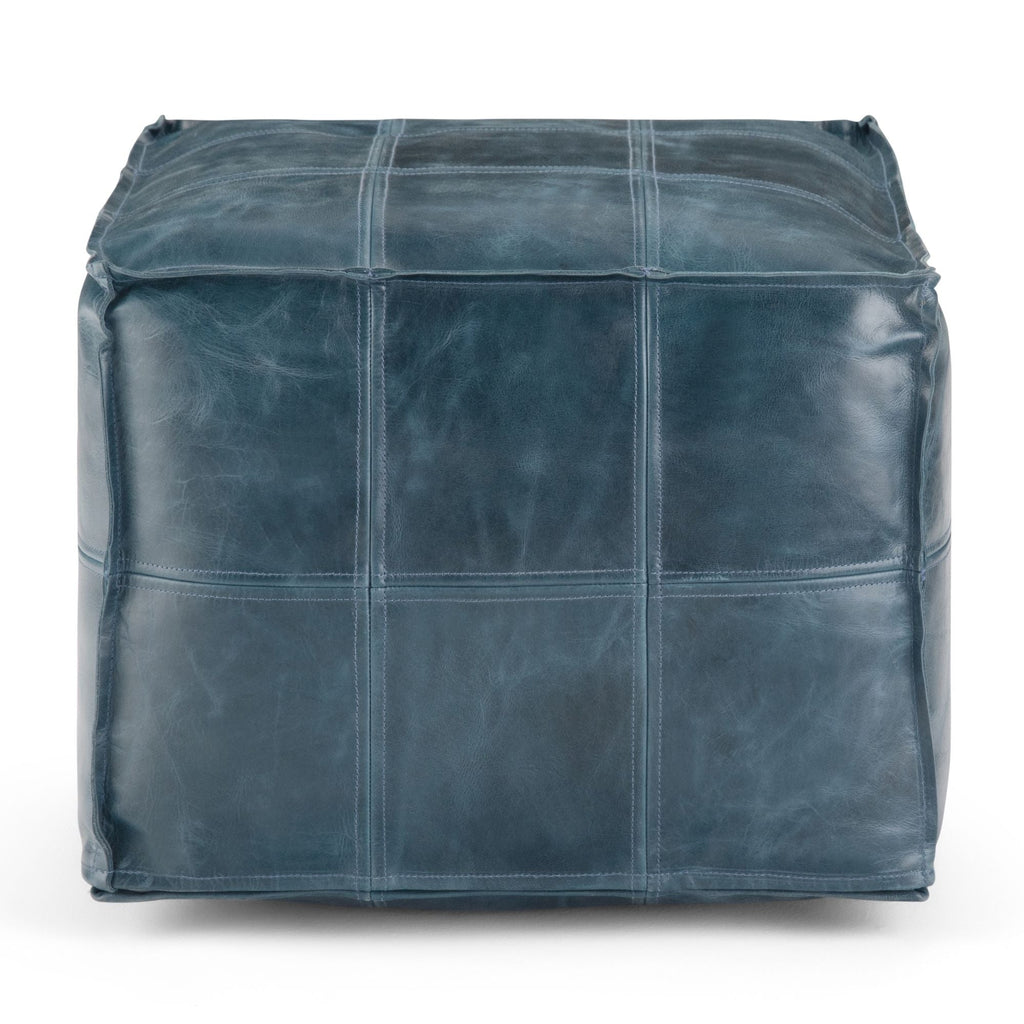 Manning - Square Pouf - Teal