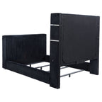 Tisdall Queen Flame Visualizer Wingback TV Bed Black