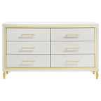 Lucia 6-drawer Dresser Cabinet White