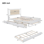 Platform Bed With 2 Big Drawers & Trundle