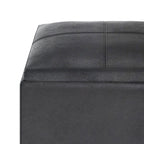 Rockwood - Upholstered Cube Storage Ottoman With Tray