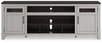 Darborn - XL TV Stand W/Fireplace Option - Gray / Brown