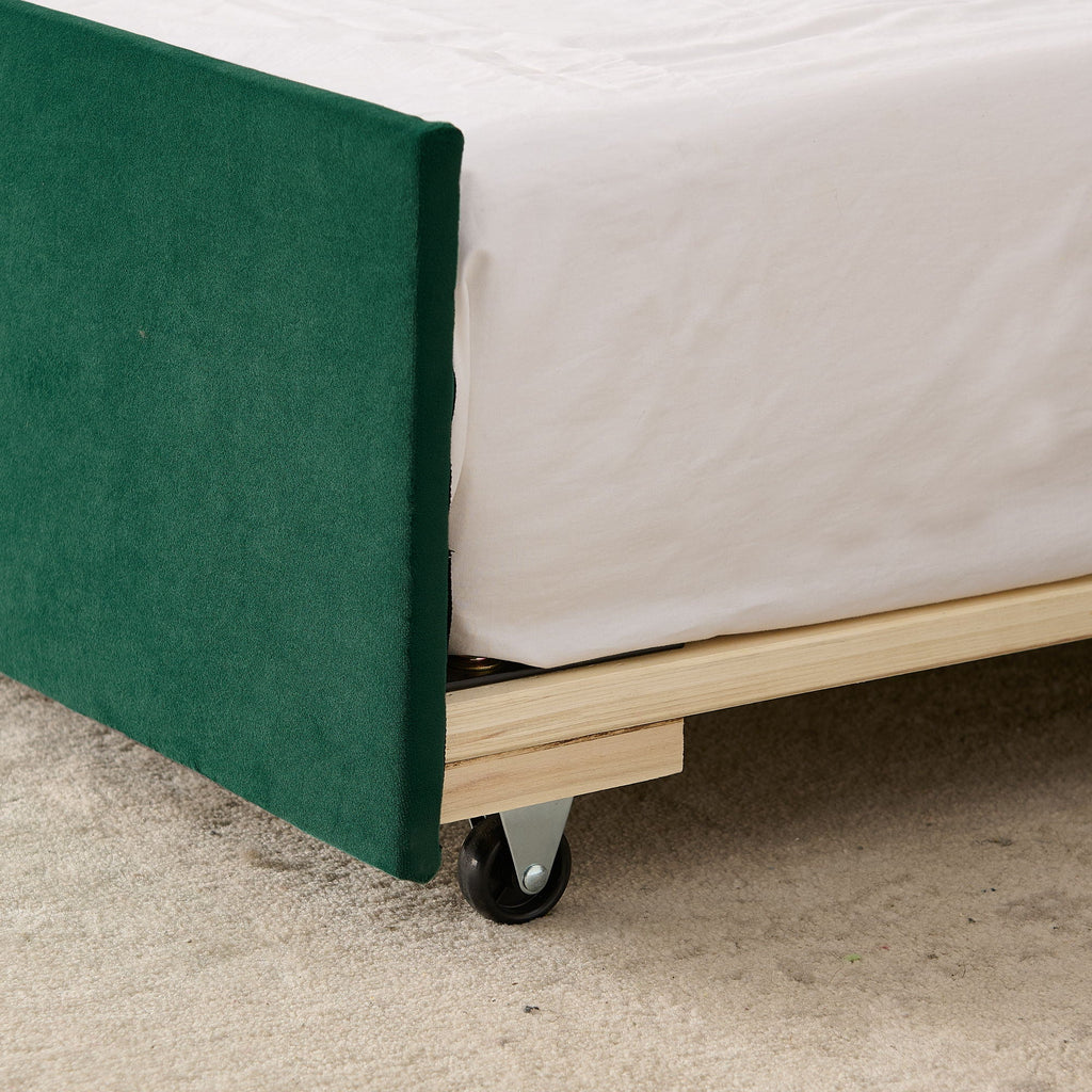 Daybed With Pop Up Trundle And USB Charging Armrest