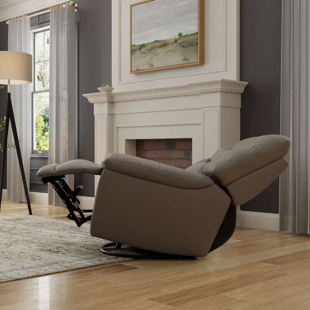 Oslo Antelope - Swivel Glider Recliner With Manual Footrest