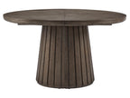 Kavanaugh - Round Dining Table - Weathered Kona Brown