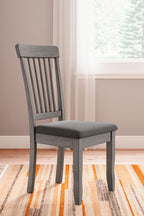 Shullden - 5 Pc. - Drop Leaf Table, 4 Side Chairs - Gray