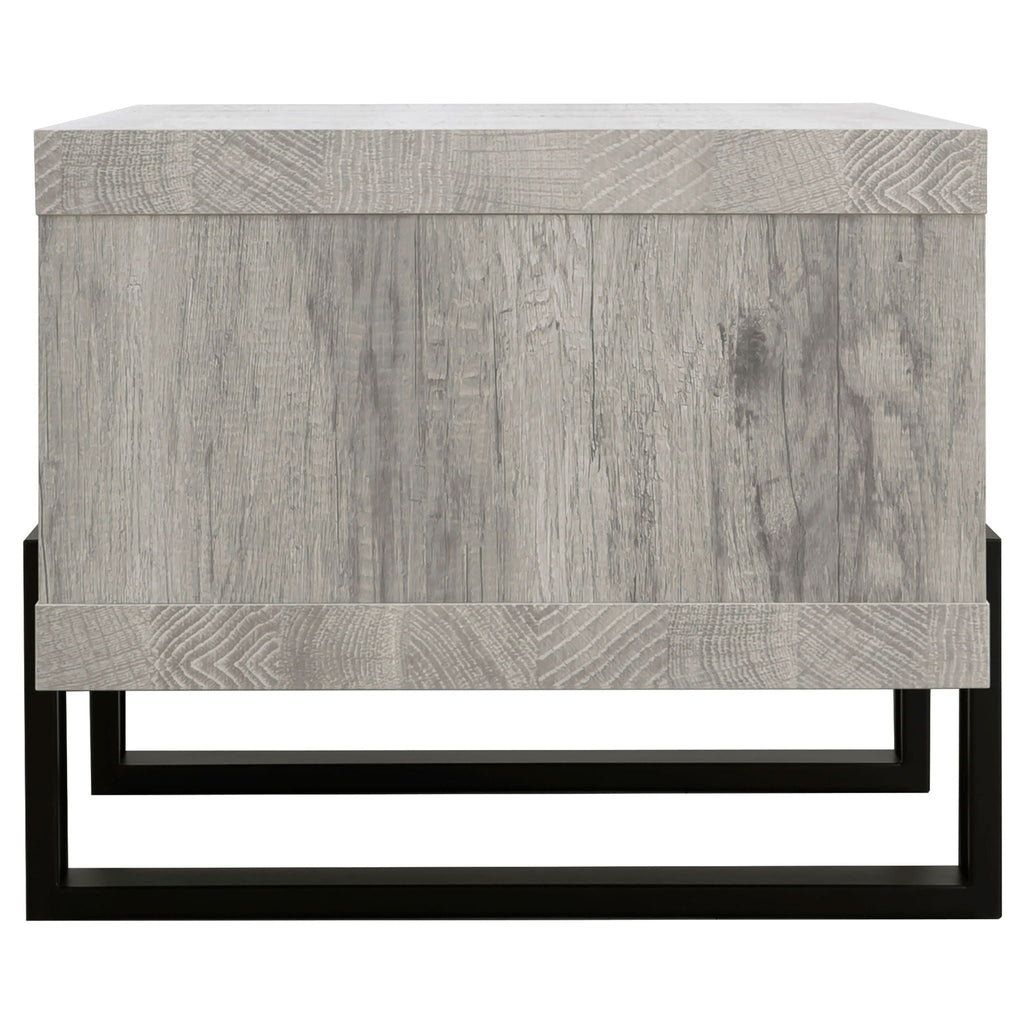 Dinard Engineered Wood Cocktail Coffee Table Grey Driftwood