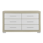 Elsa - 2 Toned And Dresser With Bar Handle And Construction