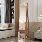 Swivel Jewelry Cabinet With Full Length Mirror