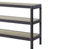 Console Table With Insets - Black