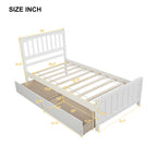 Platform Bed With Two Drawers