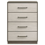 Fenwick 4-drawer Chest of Drawers Grey Oak