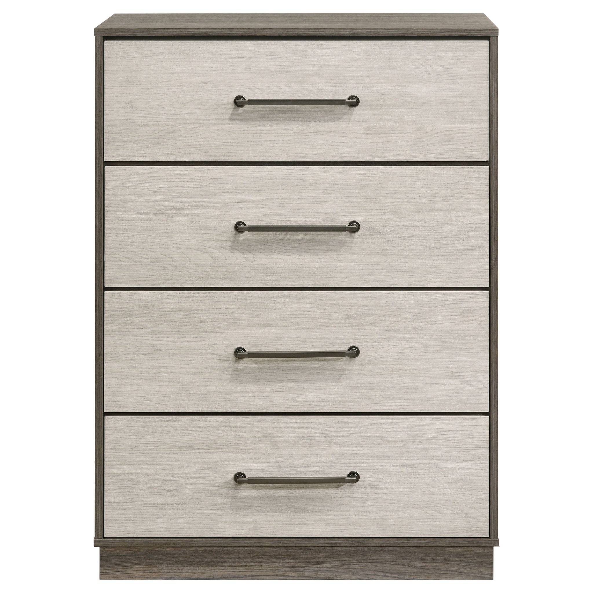 Fenwick 4-drawer Chest of Drawers Grey Oak
