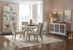 Lenox - Upholstered Host Side Chair (Set of 2) - Warm Silver